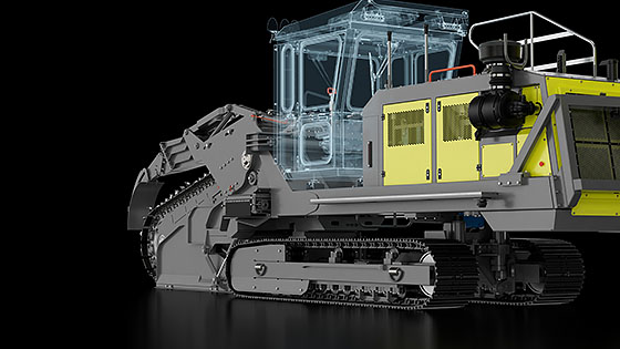 Rendering of the Mastenbroek trench digger 