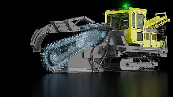 Rendering of the Mastenbroek trench digger 